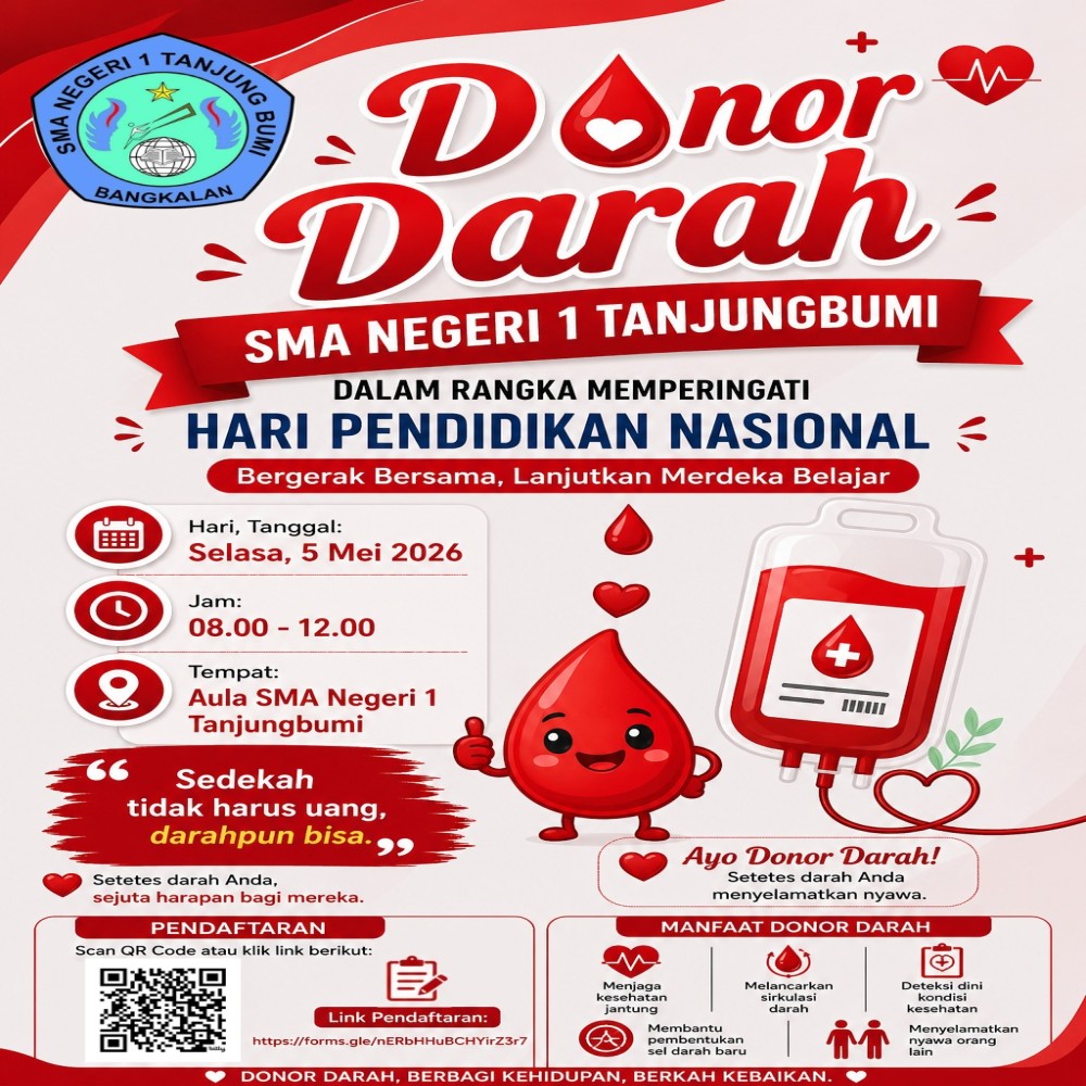 Donor Darah di SMAN 1 Tanjungbumi, Wujud Kepedulian antar Sesama!